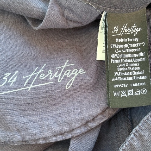 34 Heritage Nevada Straight Chino Shorts in Navy Soft Touch Size:40 - Picture 10 of 13